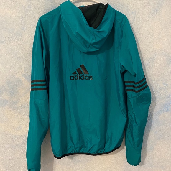 BOSS - Veste en cuir avec doublure emblématique et fermeture éclair - Marron foncé